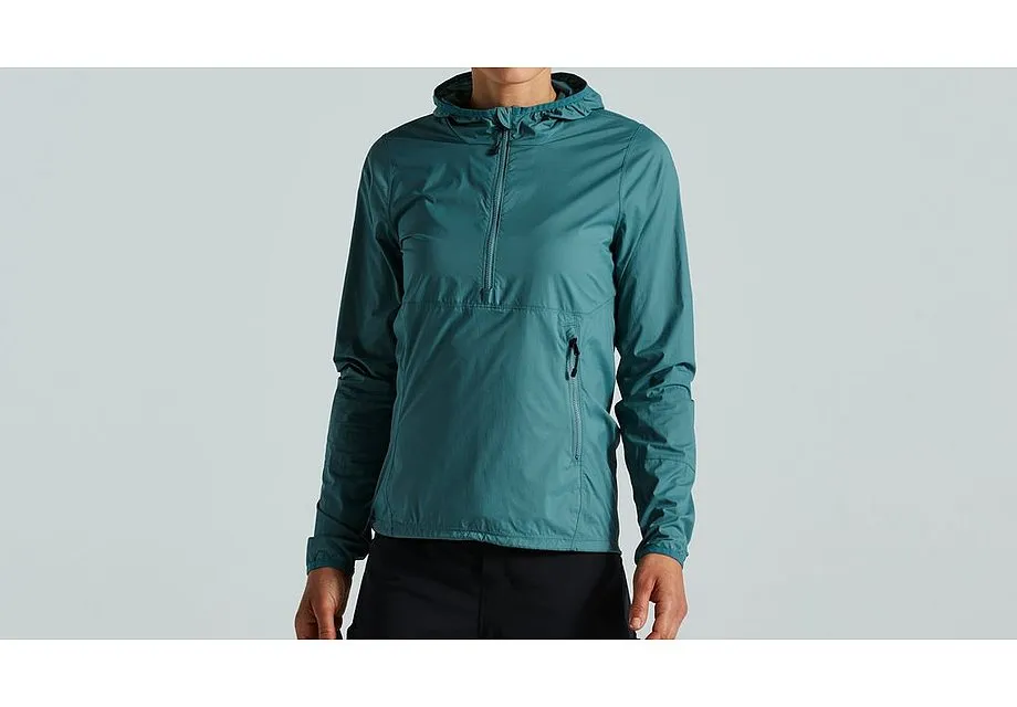 2021 SPECIALIZED TRAIL-SERIES WIND JACKET WOMENS - XX-LARGE, DUSTY TURQUOISE