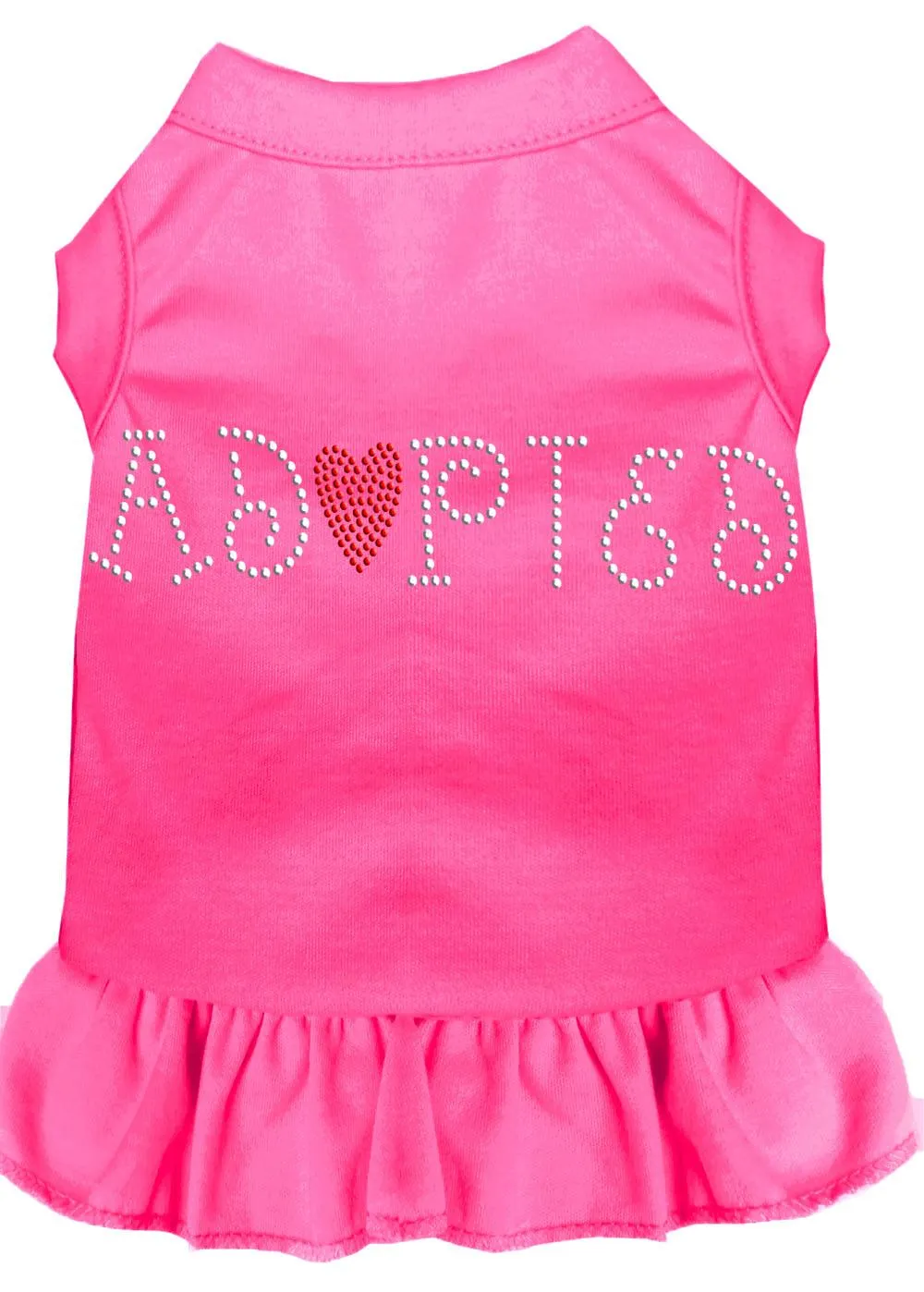 Adopted Rhinestone Dress Bright Pink Xxl (18)