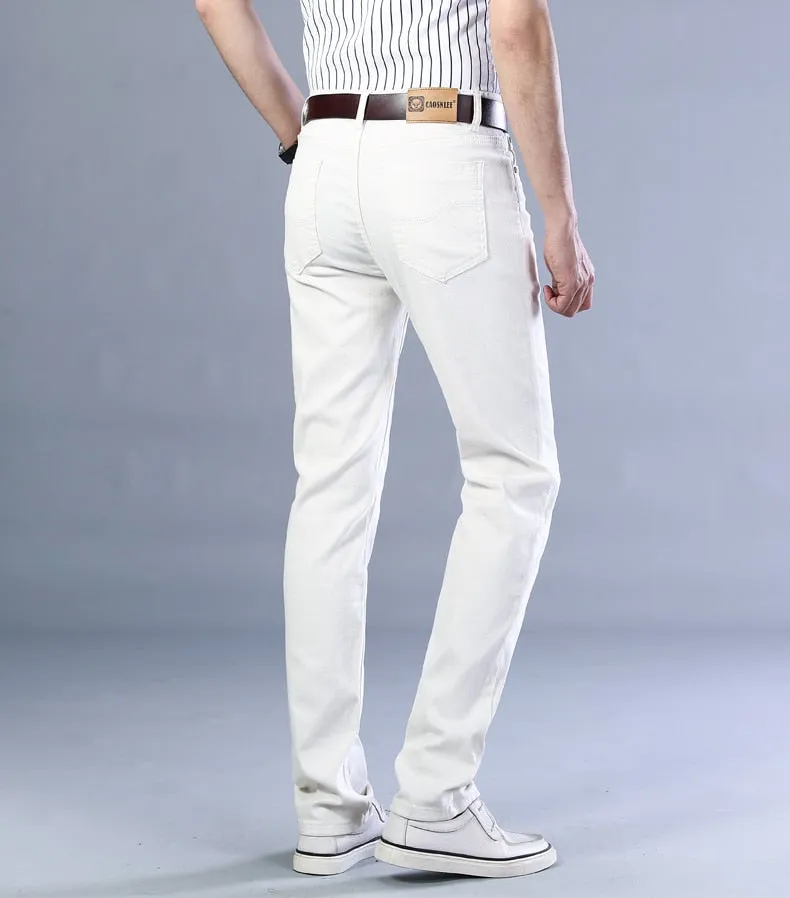 Antonios Business Casual White Jeans