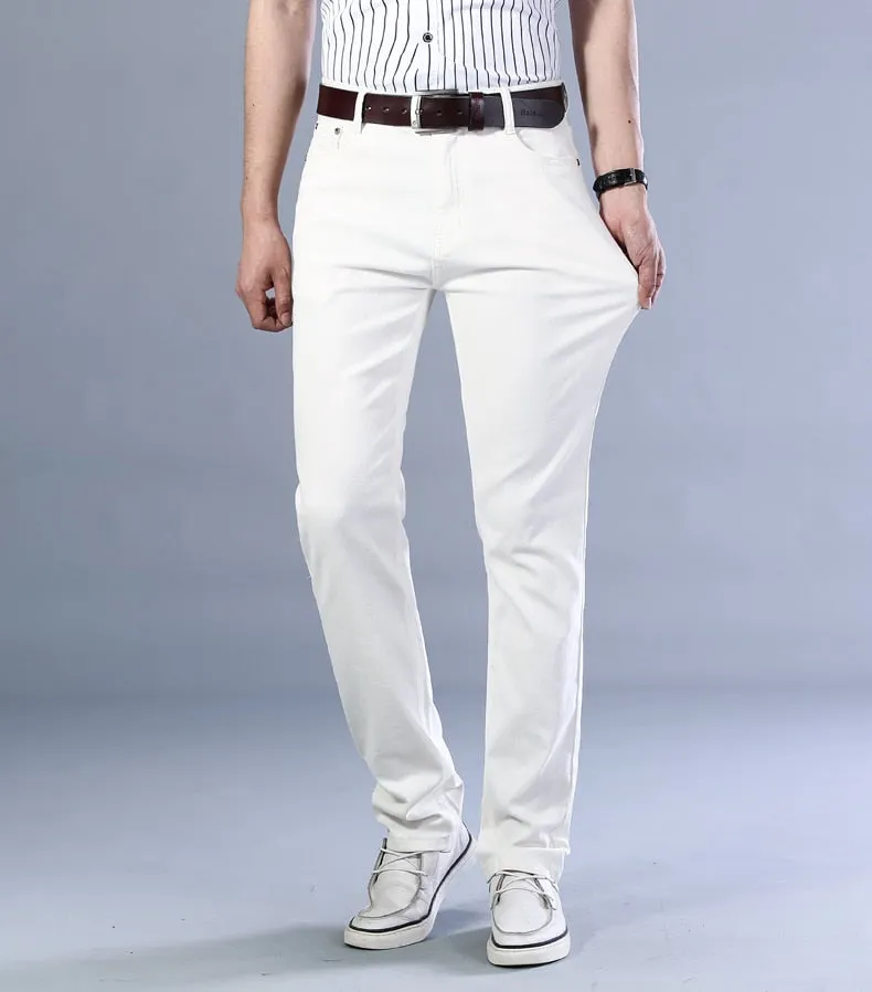 Antonios Business Casual White Jeans