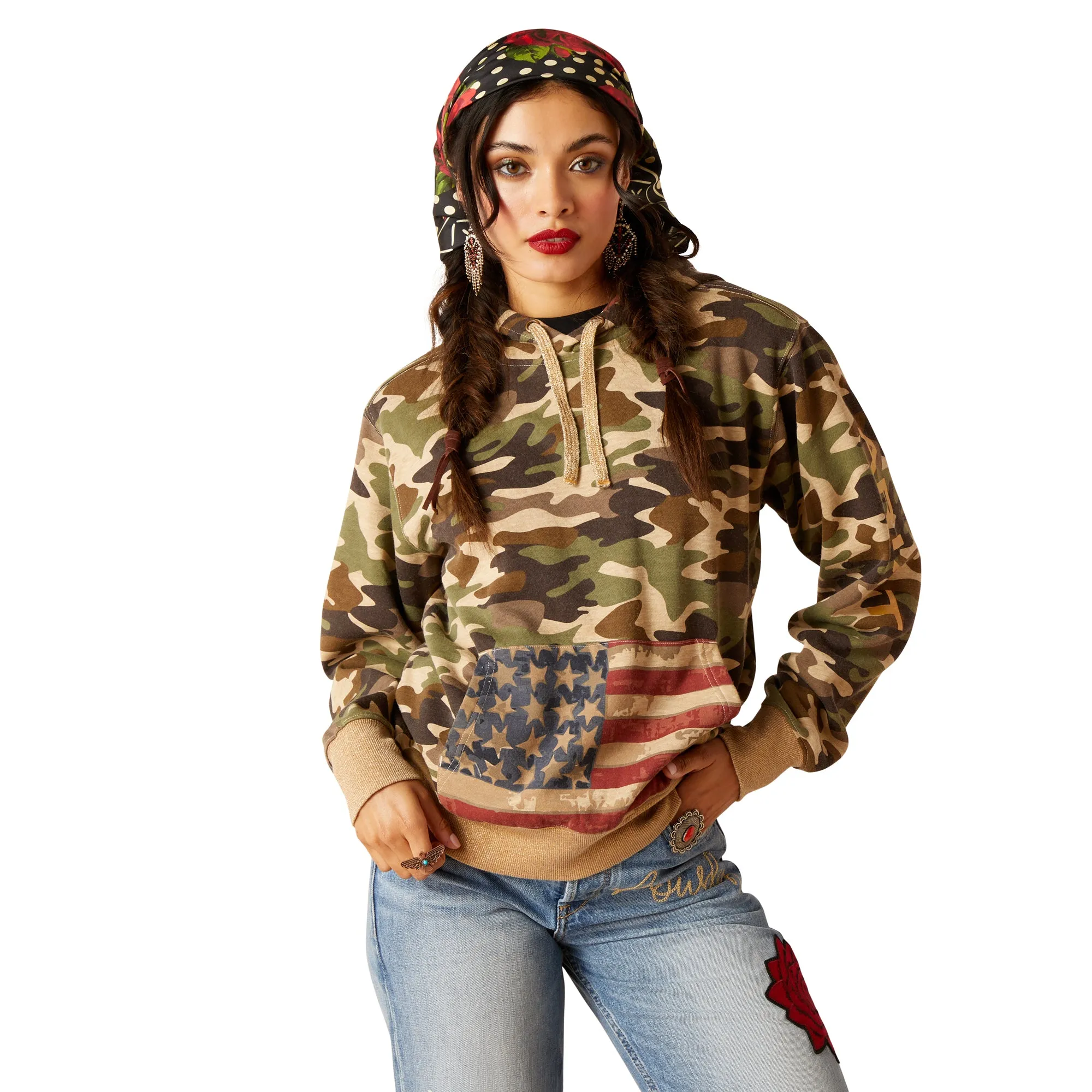 Ariat Ladies Rodeo Quincy Wild West USA Hoodie 10048713