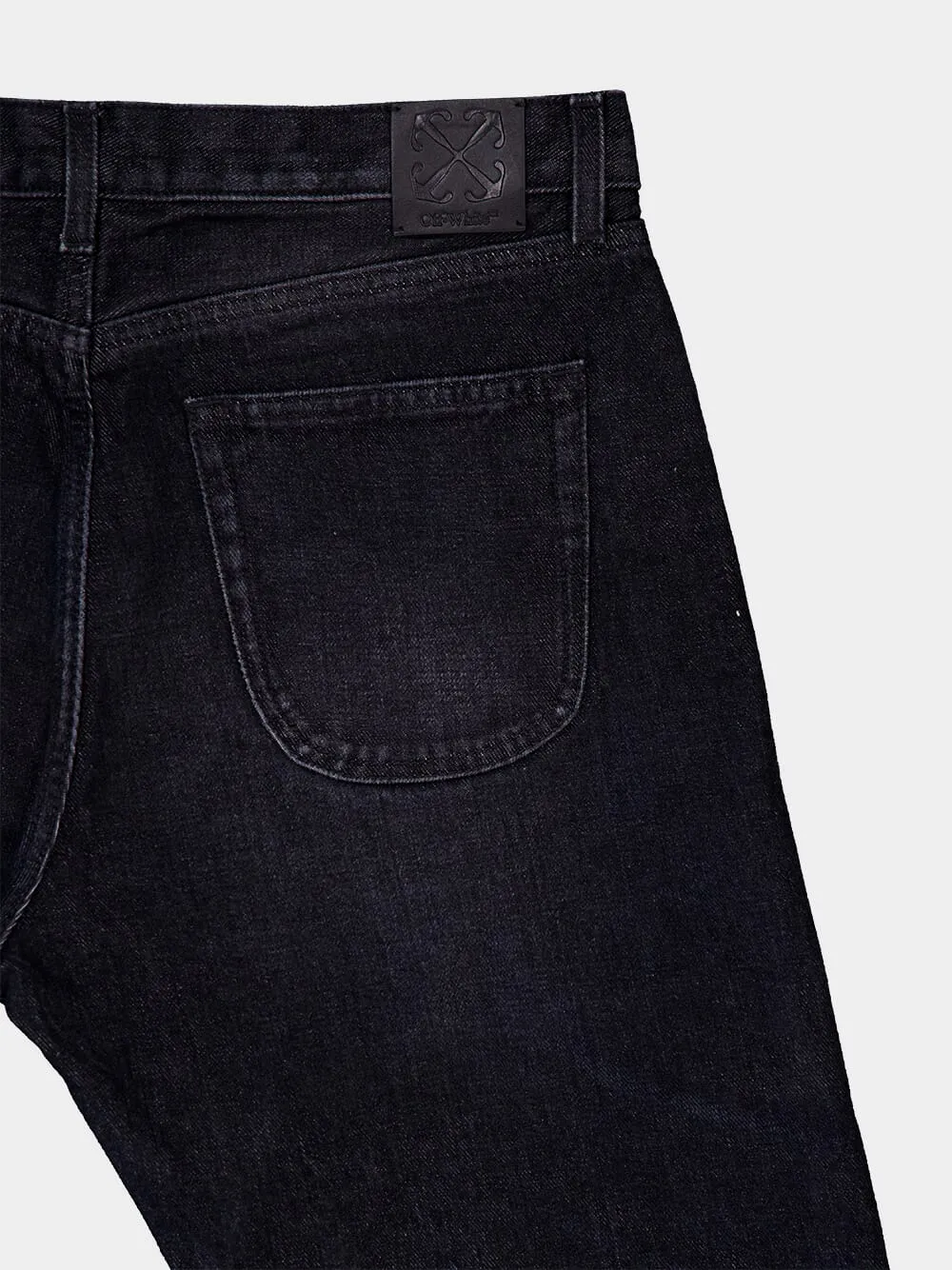 Arr Tab Logo-Patch Tapered Jeans