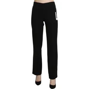 BENCIVENGA Elegant Black High Waist Straight Pants