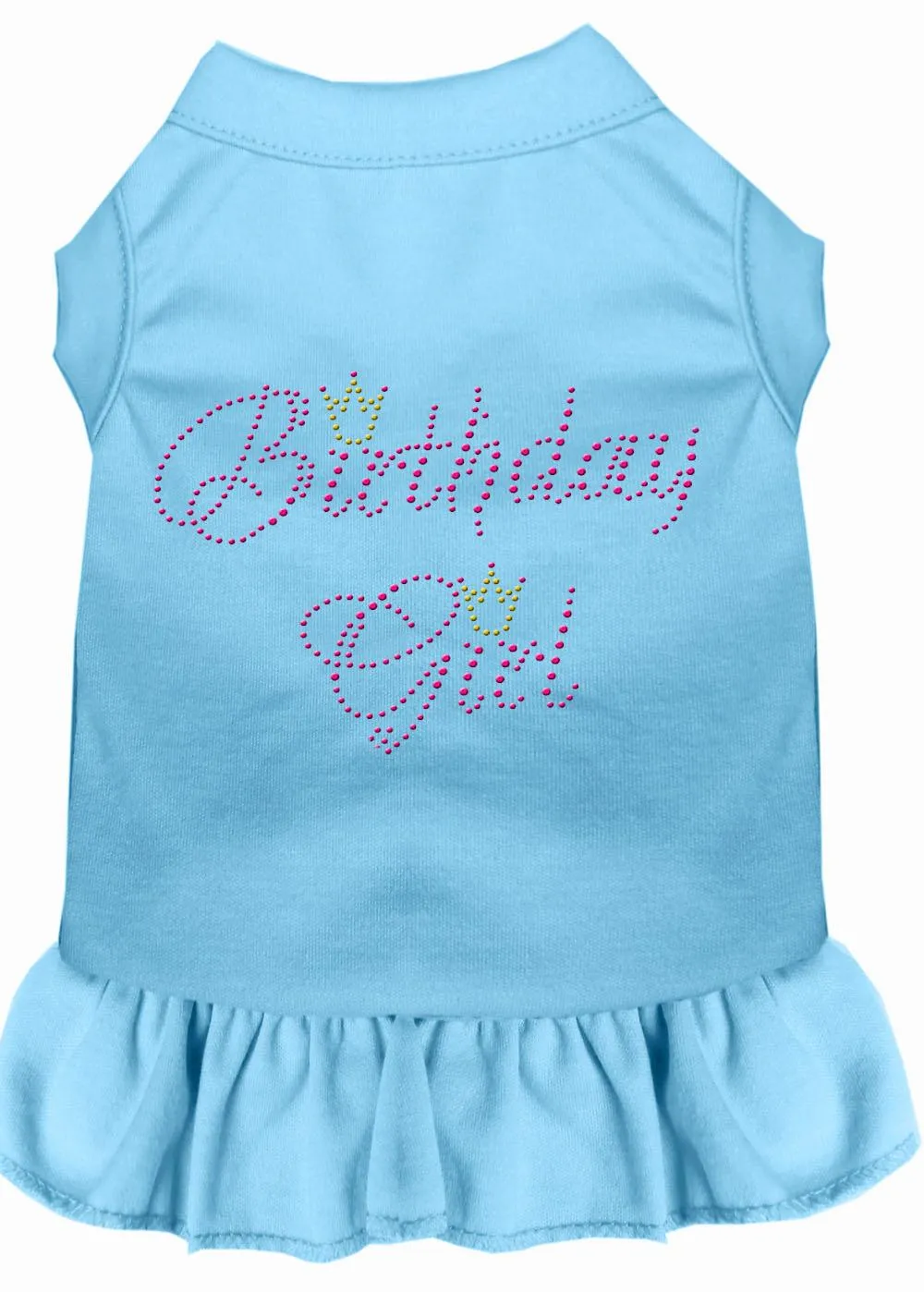 Birthday Girl Rhinestone Dress Baby Blue Xl (16)