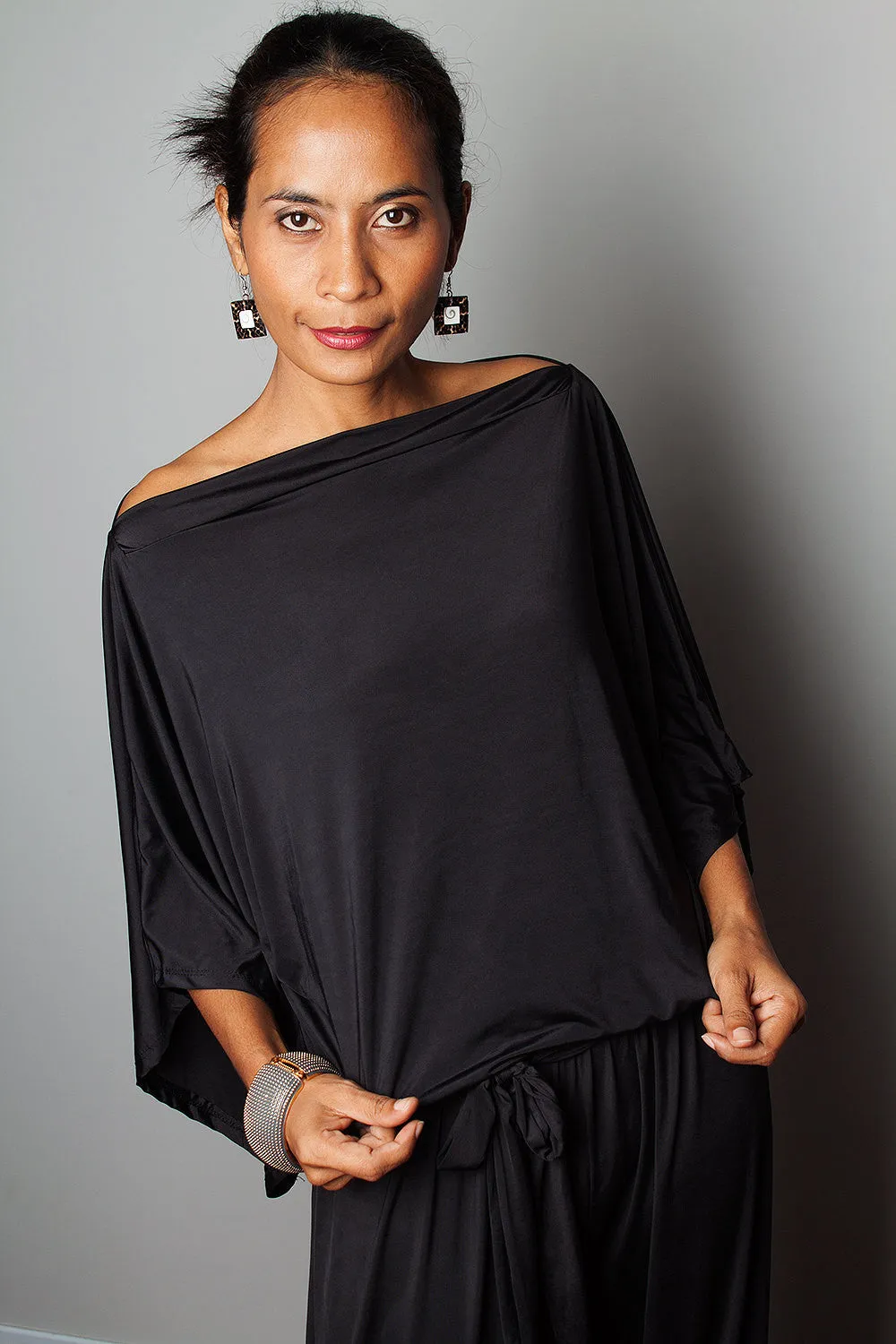 Black Kaftan top Jumpsuit