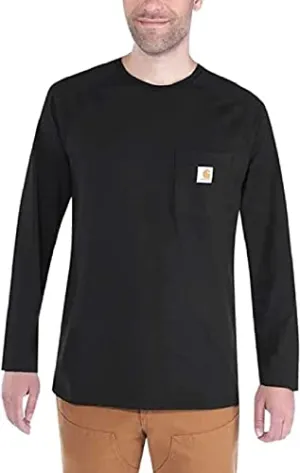 Carhartt 100393 Men's Force Relaxed Fit Midweight Long-Sleeve Pocket T-Shirt