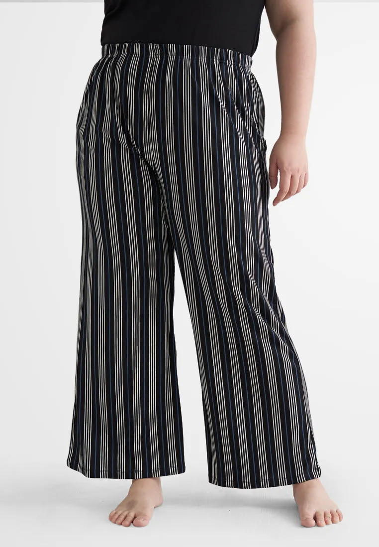 Cecilia Fun Printed Soft Ribbed Pants