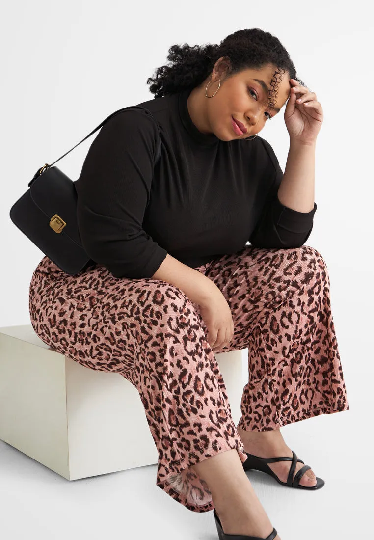 Cecilia Fun Printed Soft Ribbed Pants