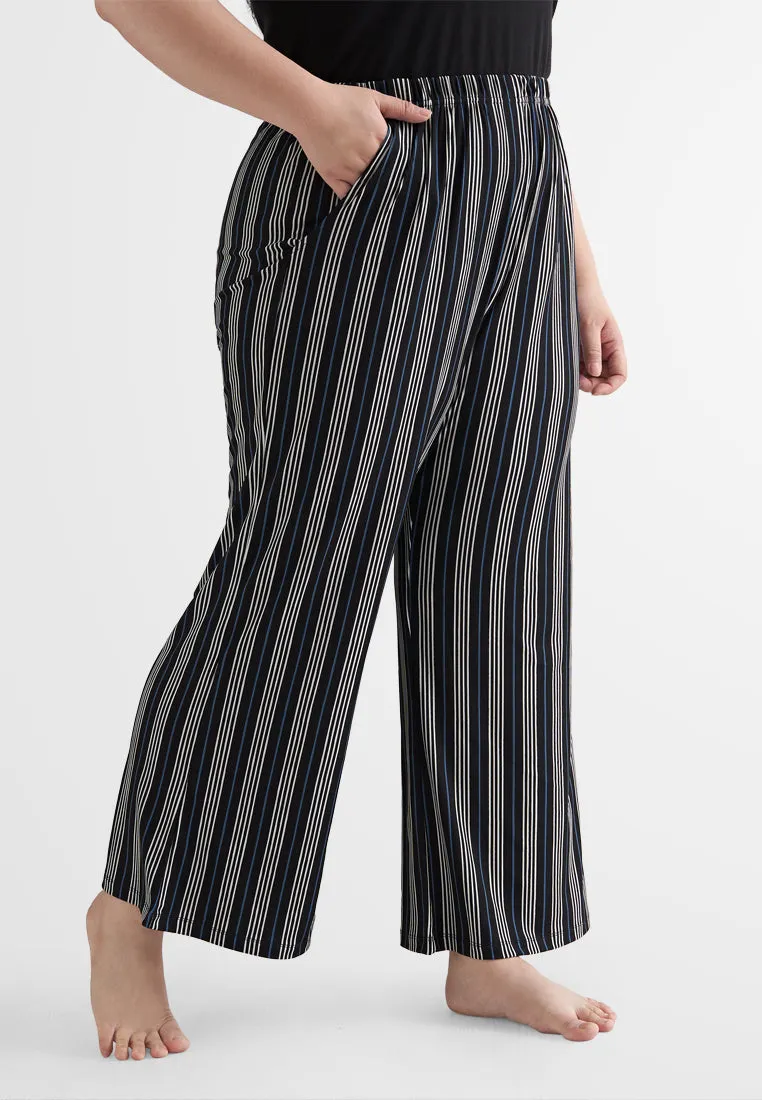 Cecilia Fun Printed Soft Ribbed Pants