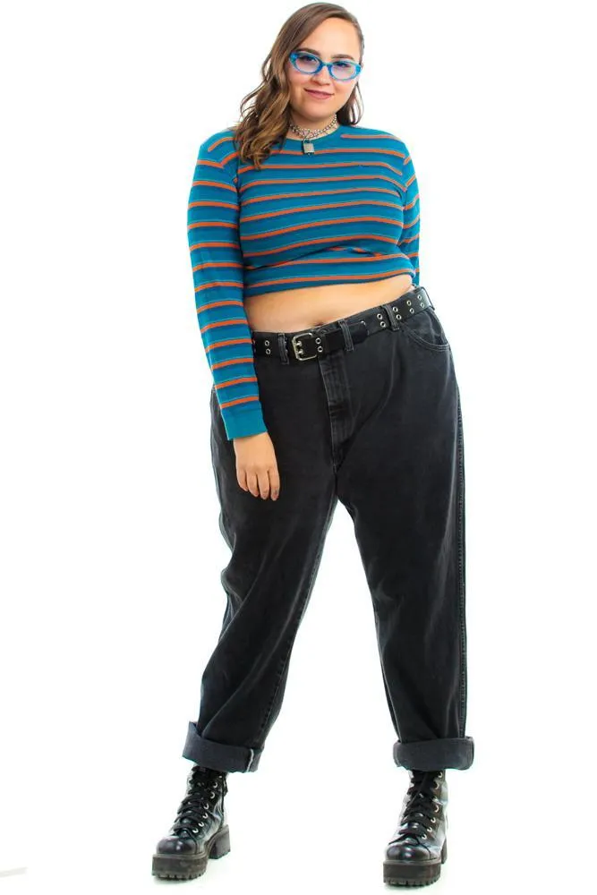 Classic Vintage Mom Jeans - Black