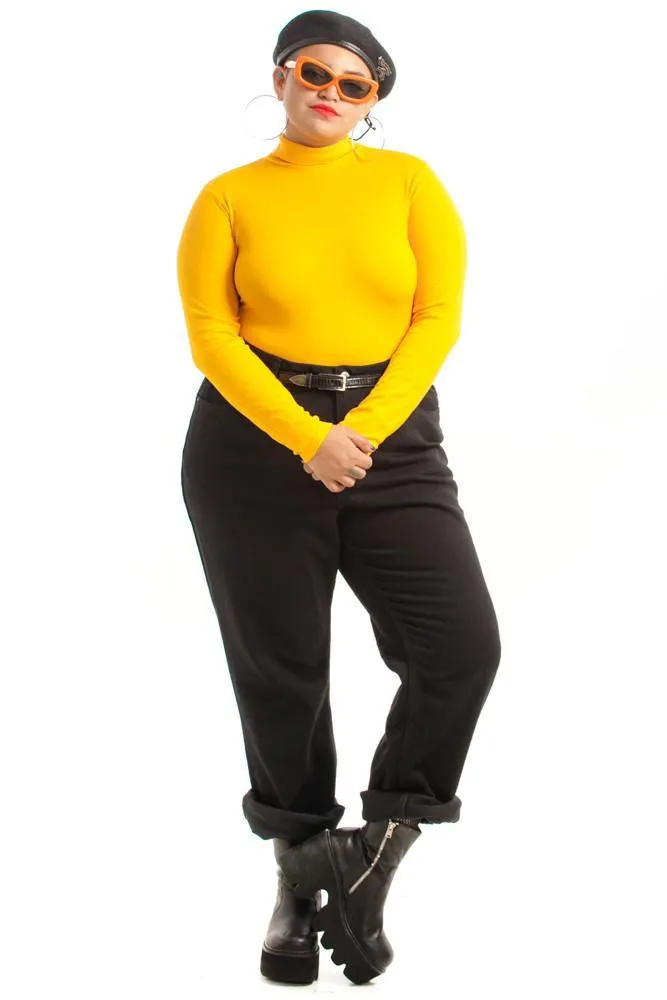 Classic Vintage Mom Jeans - Black