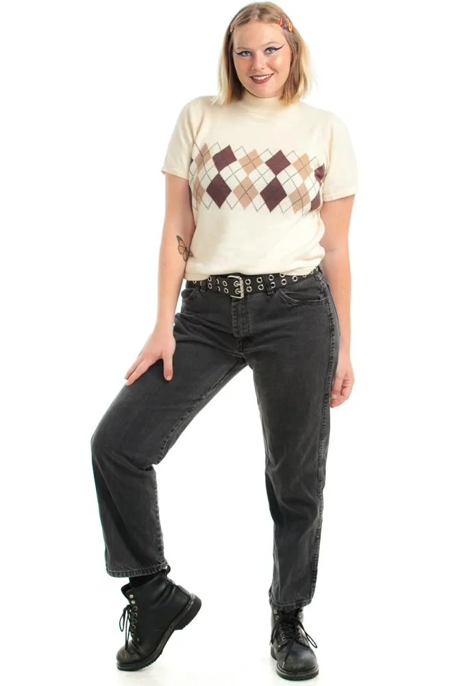 Classic Vintage Mom Jeans - Black