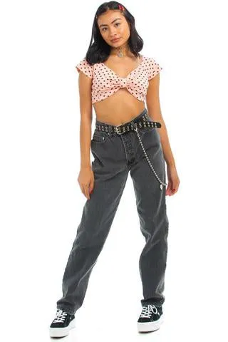 Classic Vintage Mom Jeans - Black