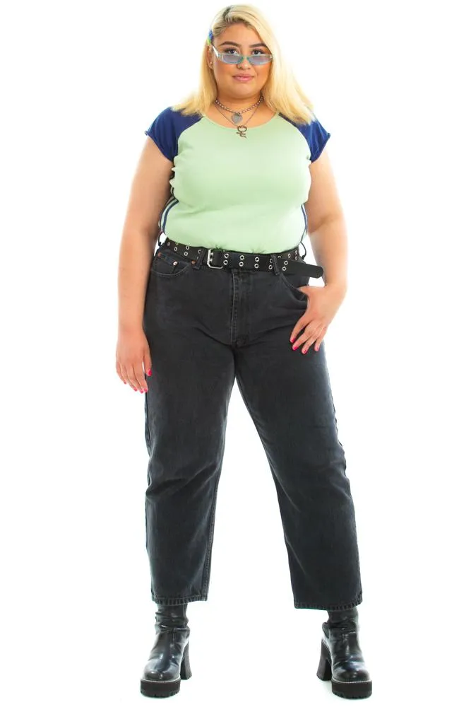 Classic Vintage Mom Jeans - Black