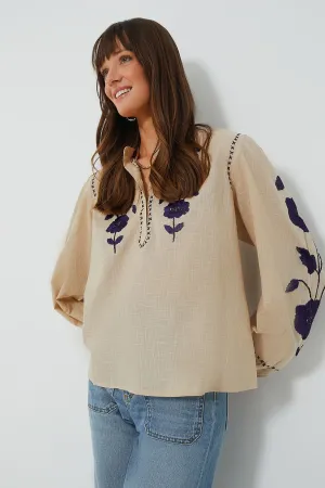 Cream Isla Blouse