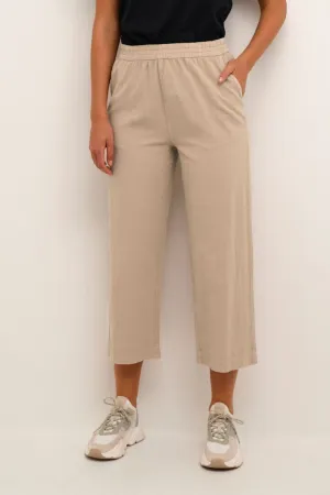 CROPPED BEIGE COTTON PANT