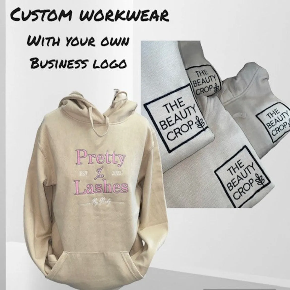 Custom Embroidered Workwear for Small Businesses - Hoodies, T-Shirts, Sweatshirts, and Uniforms with Custom Business Logo