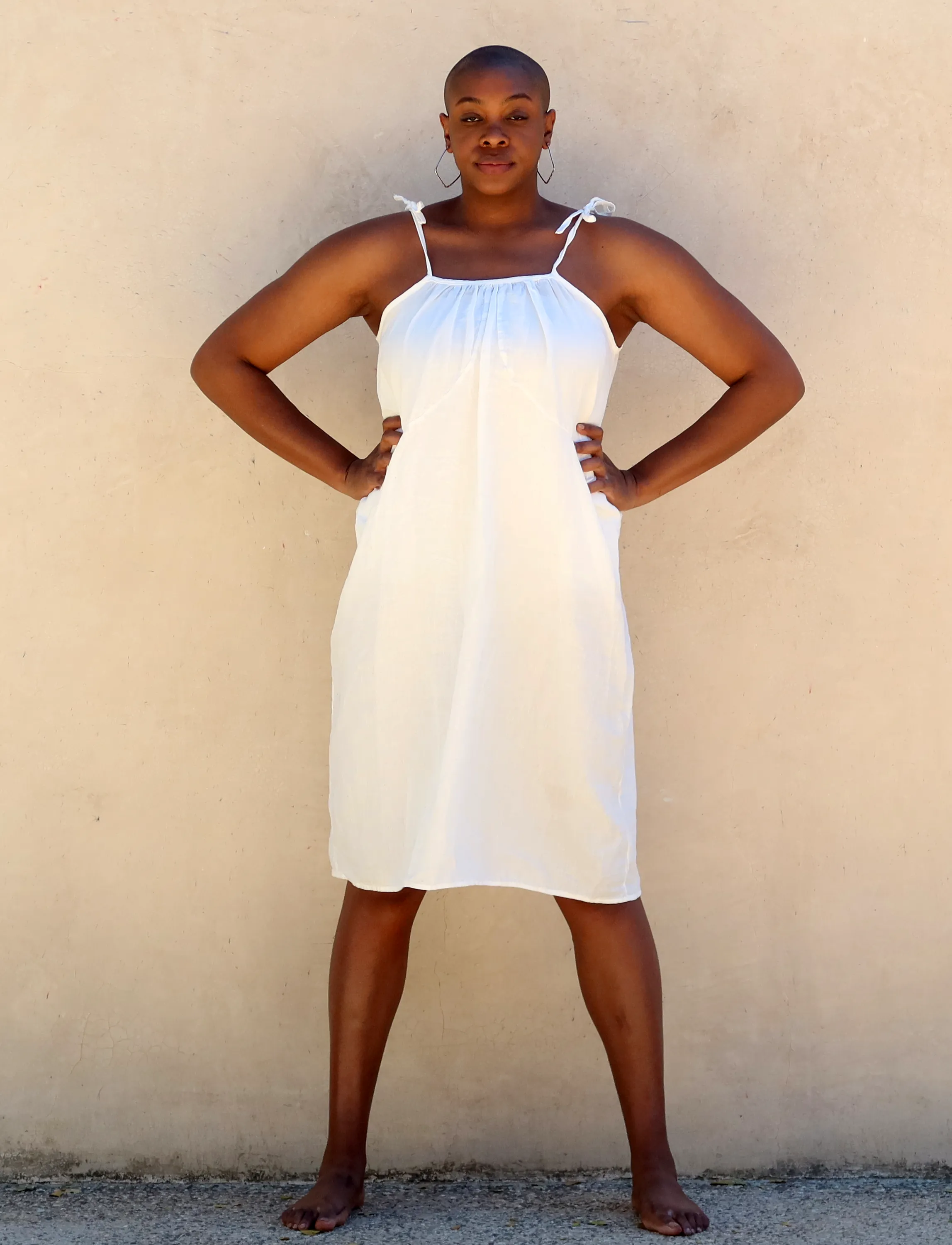 Dawn Origami Below Knee Dress