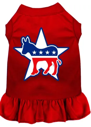 Democrat Screen Print Dress Red Xxxl (20)