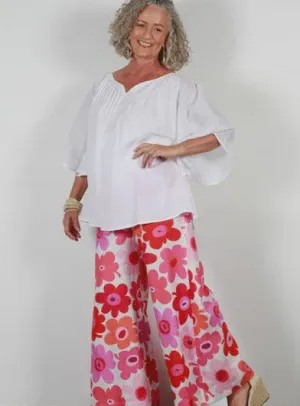 Flower Power Soft Top Linen Pants