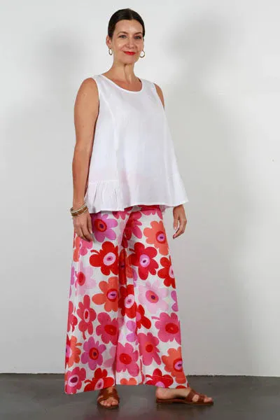 Flower Power Soft Top Linen Pants