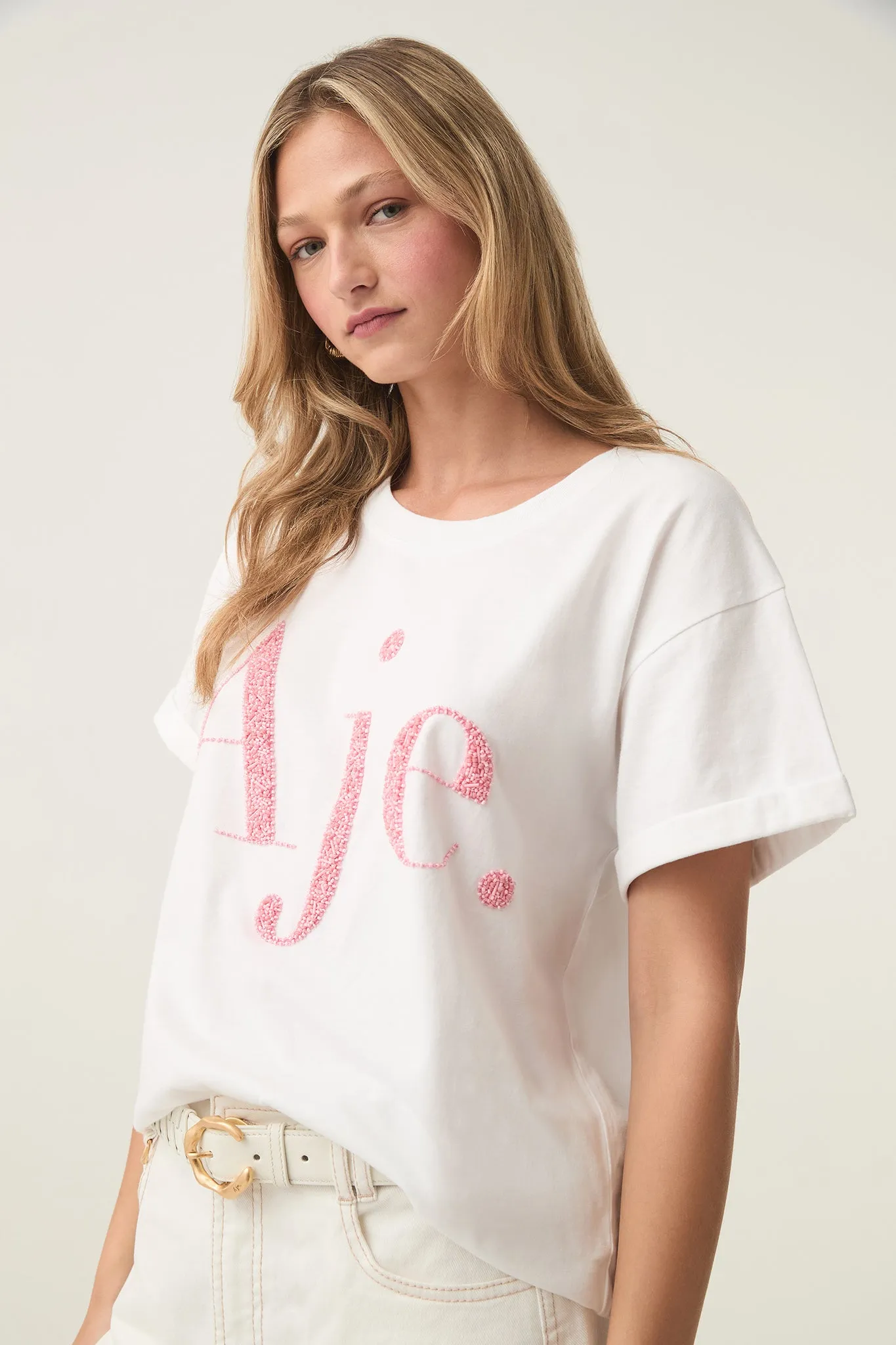 Fondness Embellished Logo Tee