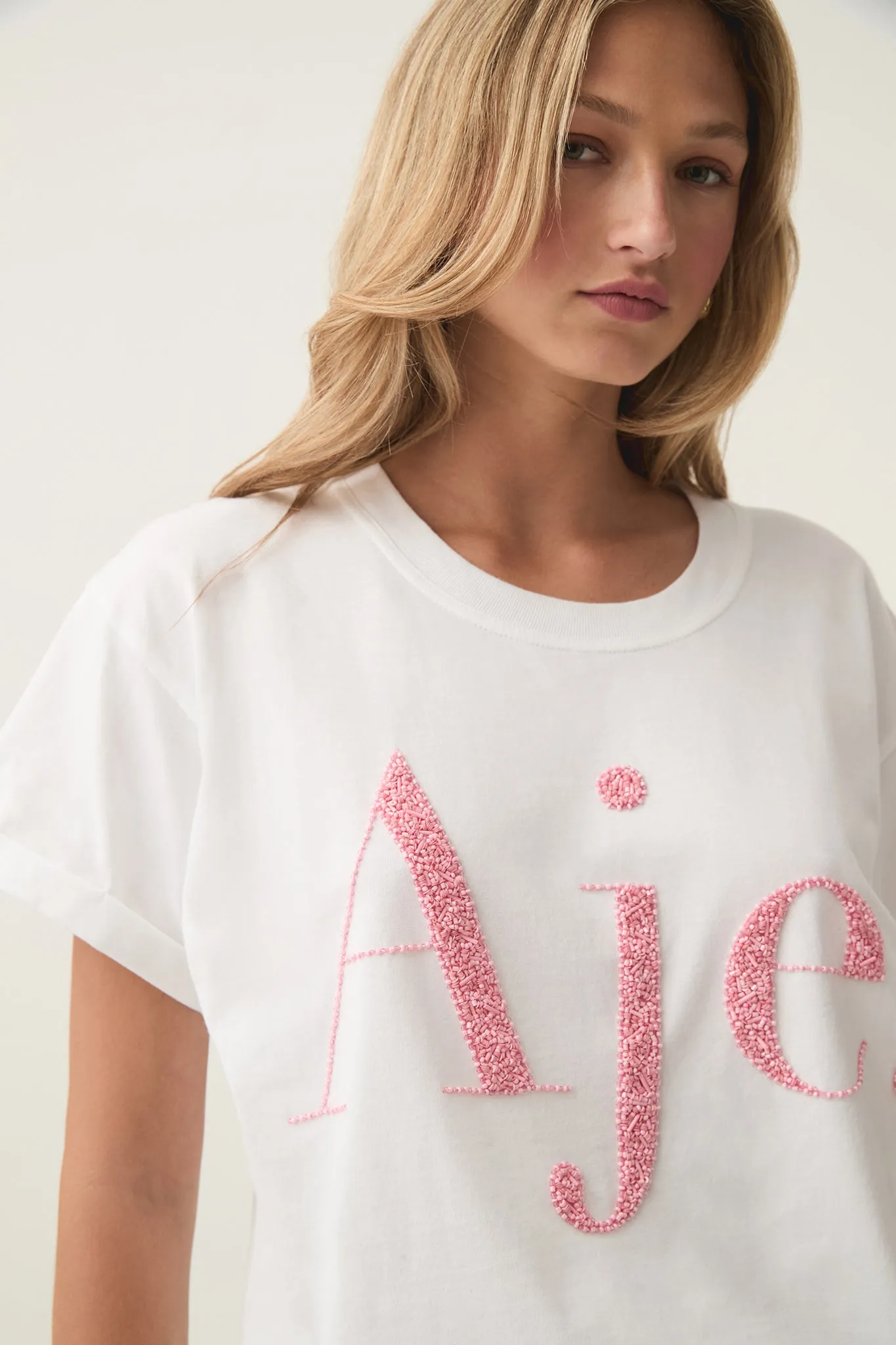 Fondness Embellished Logo Tee