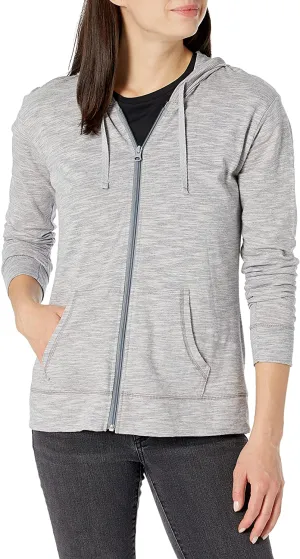 Hanes Women's Jersey Full Zip Hoodie