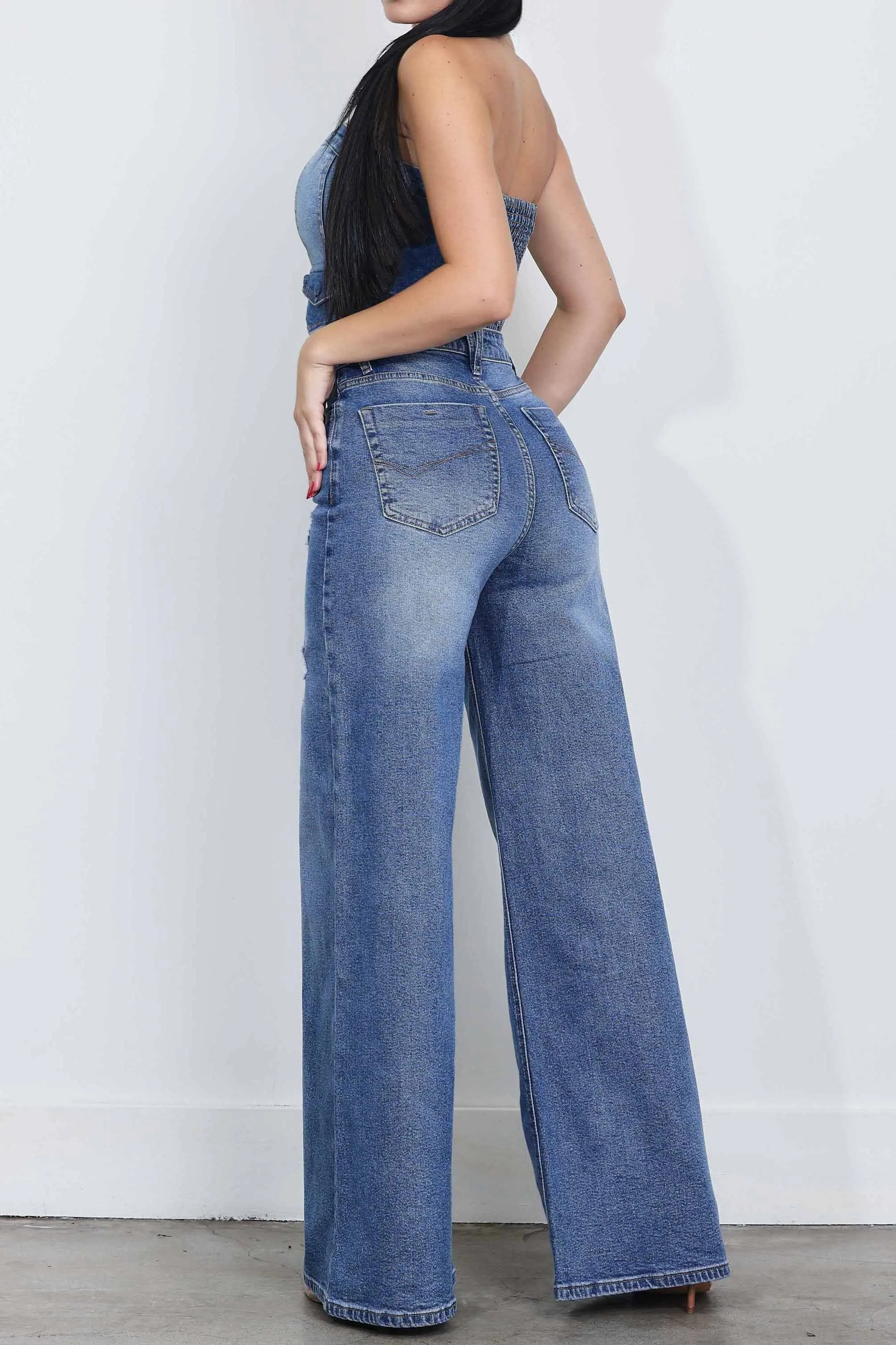 High-Rise Extra Wide Leg Jeans