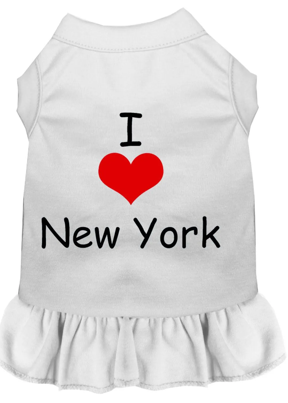 I Heart New York Screen Print Dress White 4x (22)