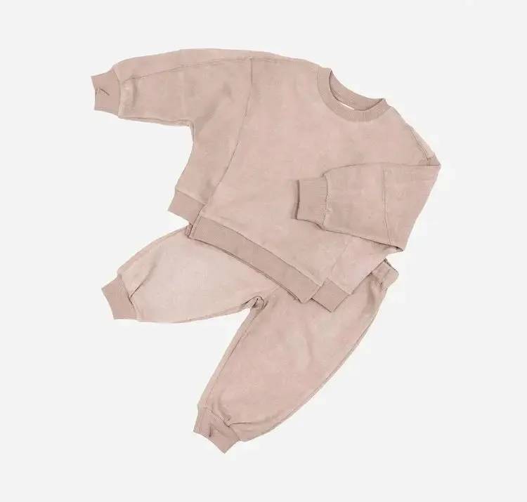 Kids Cooper Tracksuits — Soft Blush