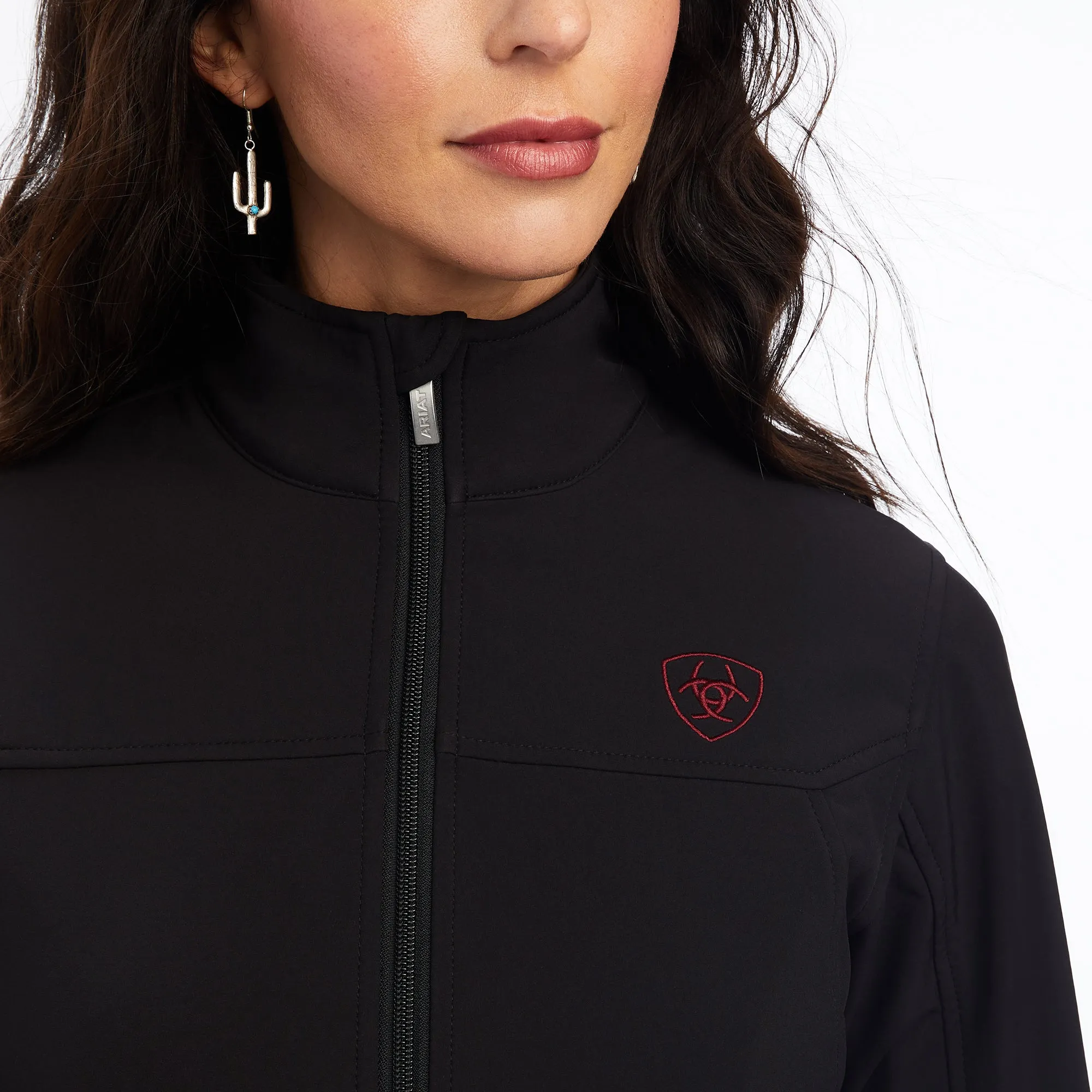 Ladies Rosas Team Softshell Black Jacket