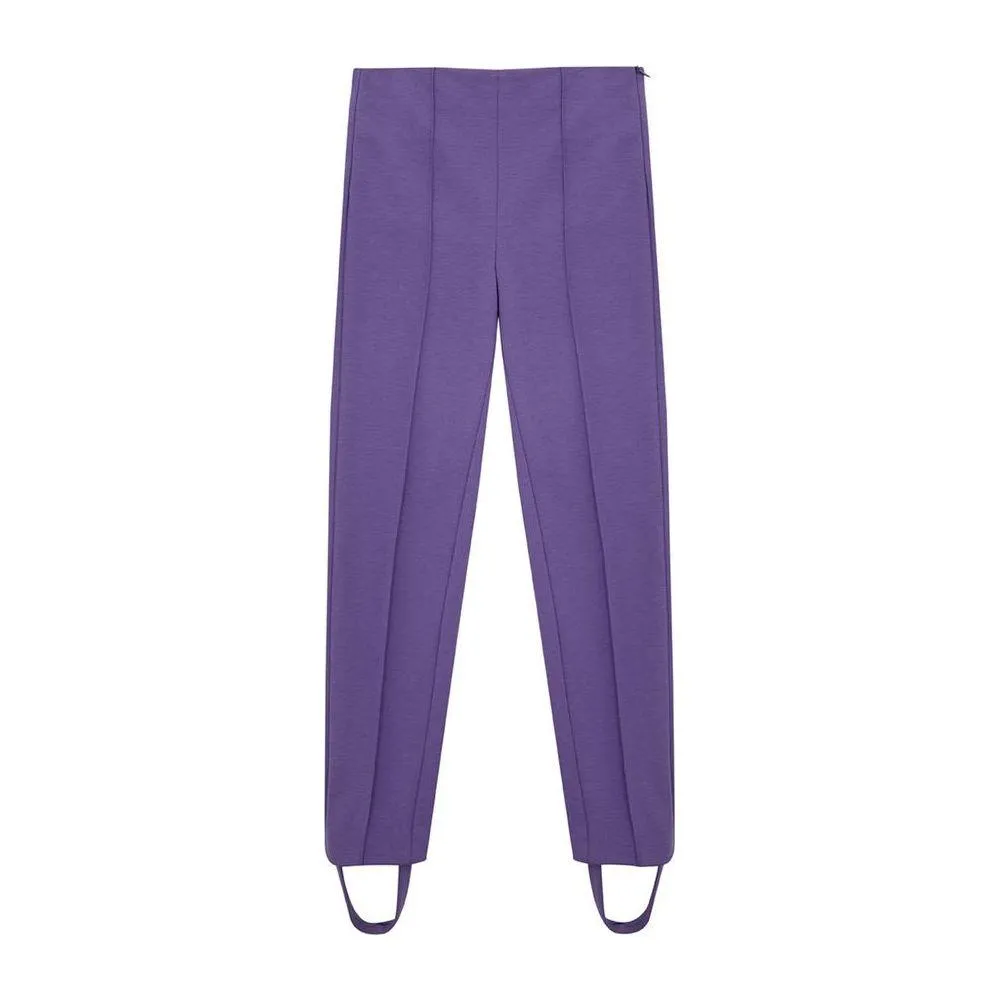 Lardini Elegant Purple Viscose Pants