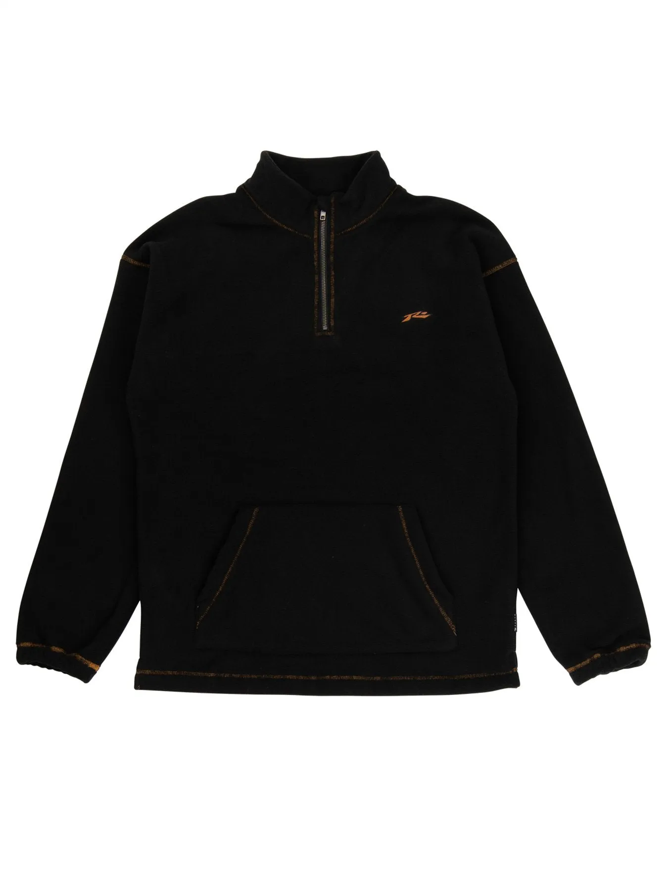 Lubricated Polar Fleece Quarter Zip - Black 1