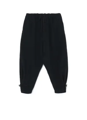 PE/W SLIVER JERSEY SARUEL PANTS WITH TOGGLE BUTTONS AT HEM