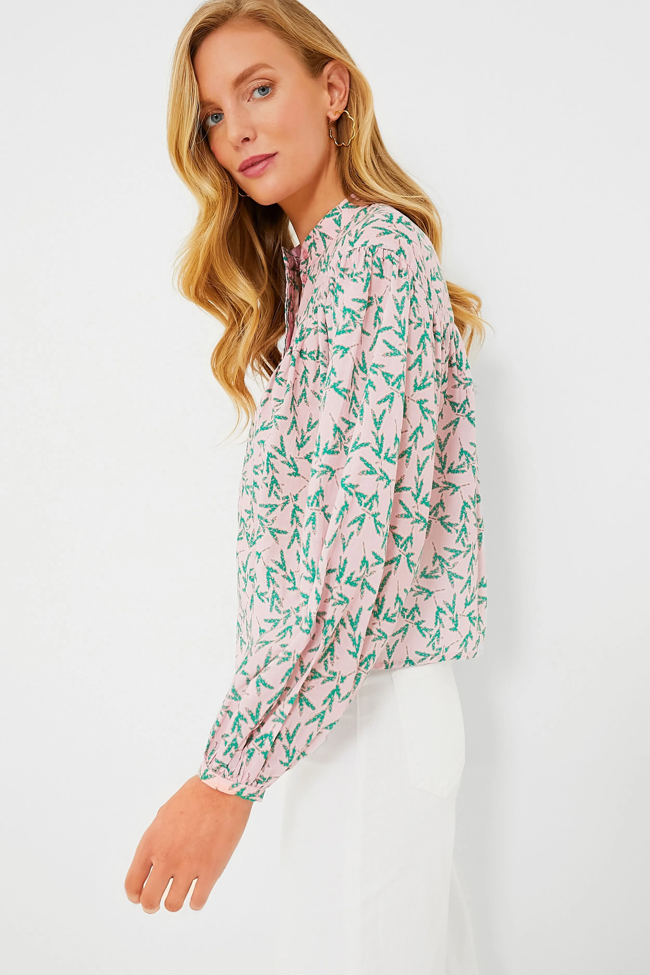 Pink and Green Print Logan Shirt