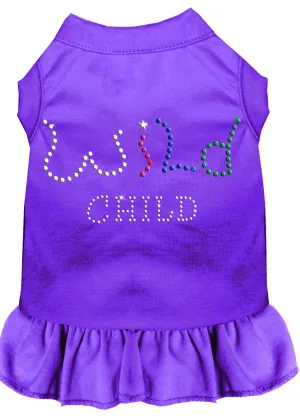 Rhinestone Wild Child Dress Purple Xs (8)