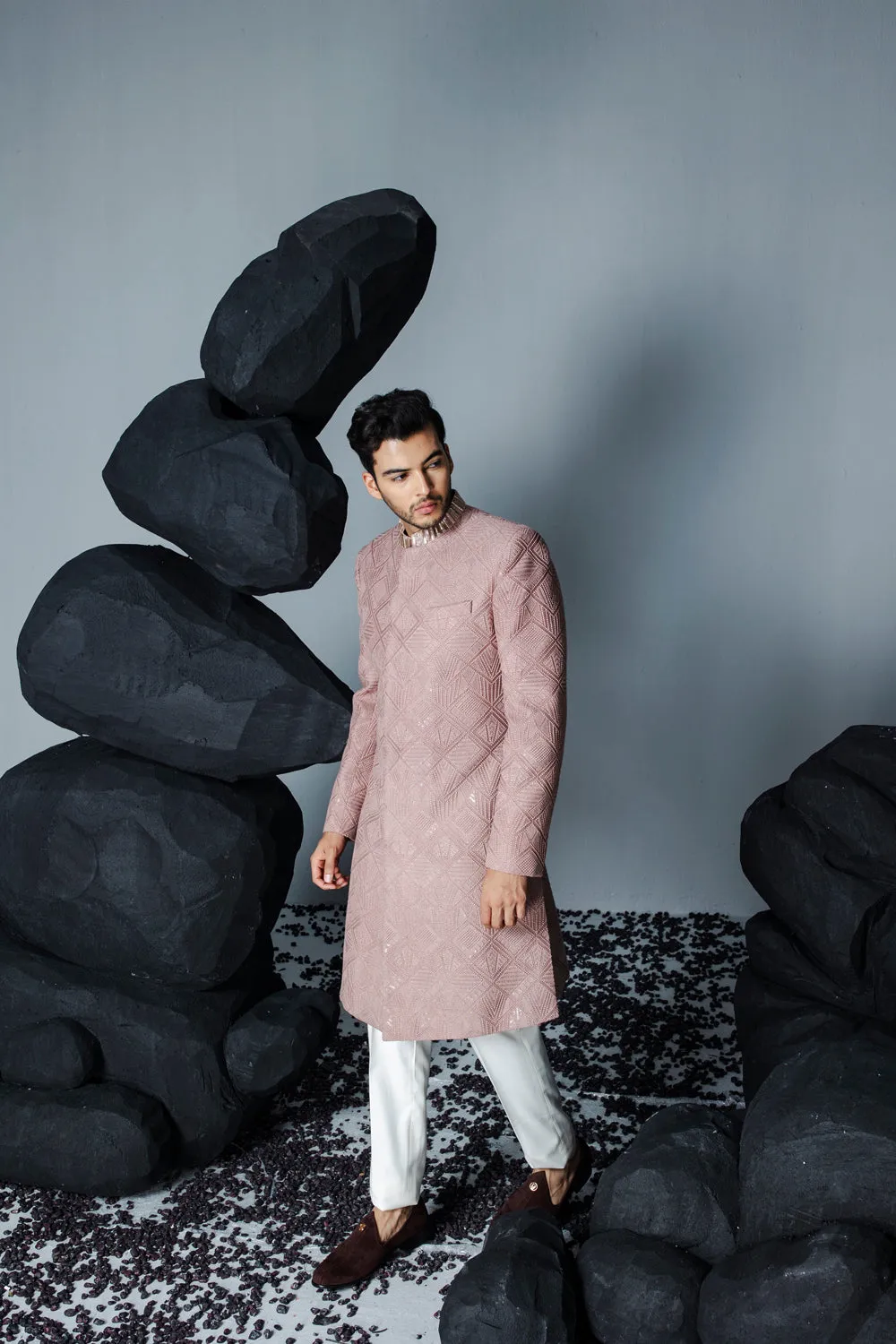 Soft Stone Sherwani Set