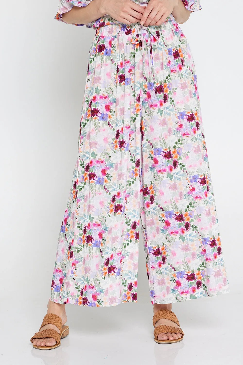 Solene Pants - Fern Floral