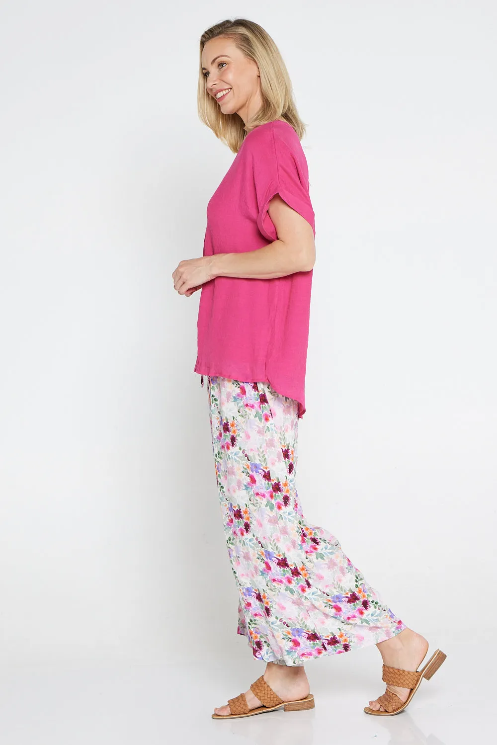 Solene Pants - Fern Floral