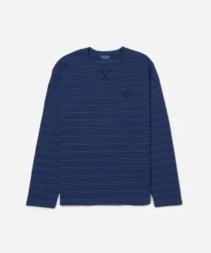 Striped Waffle Relaxed LS Tee