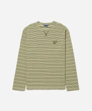 Striped Waffle Relaxed LS Tee