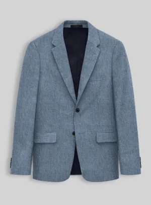 Stylbiella Spring Blue Linen Jacket