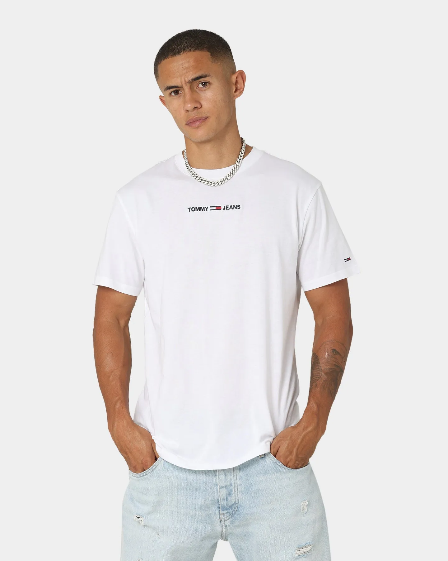 Tommy Jeans Small Text T-Shirt White