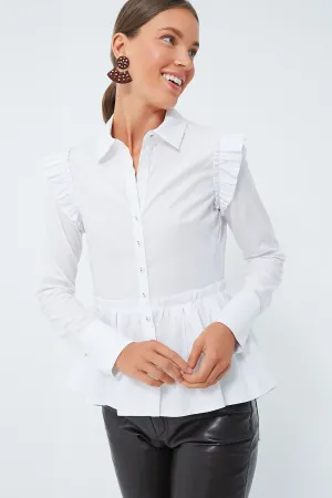 White Aurelia Top