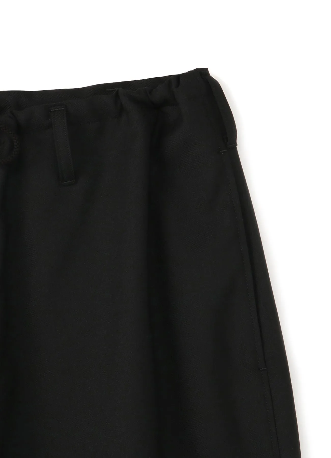 WOOL/POLYESTER GABARDINE DRAWSTRING PANTS