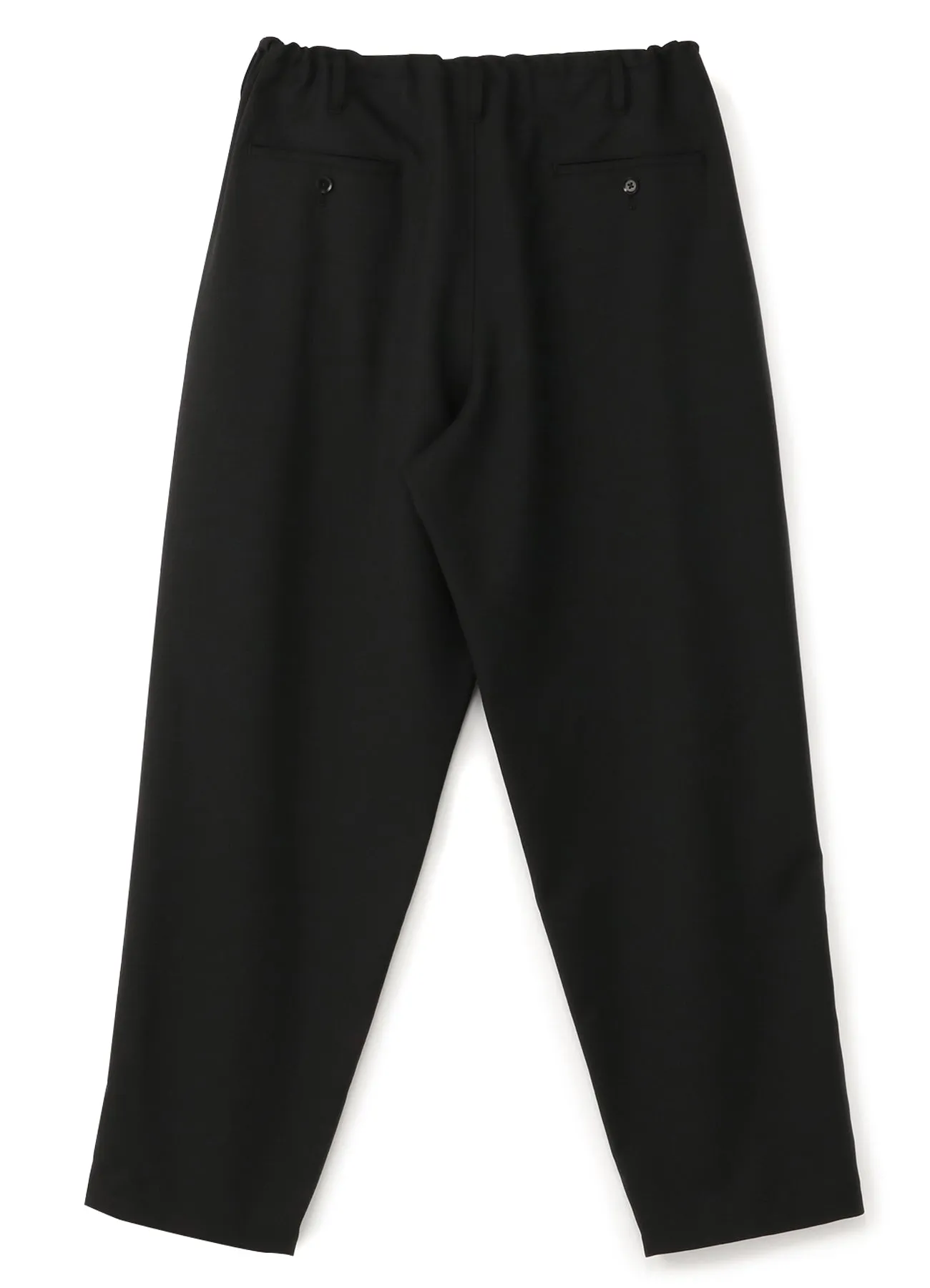 WOOL/POLYESTER GABARDINE DRAWSTRING PANTS