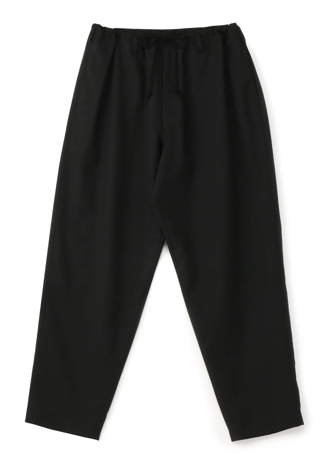 WOOL/POLYESTER GABARDINE DRAWSTRING PANTS